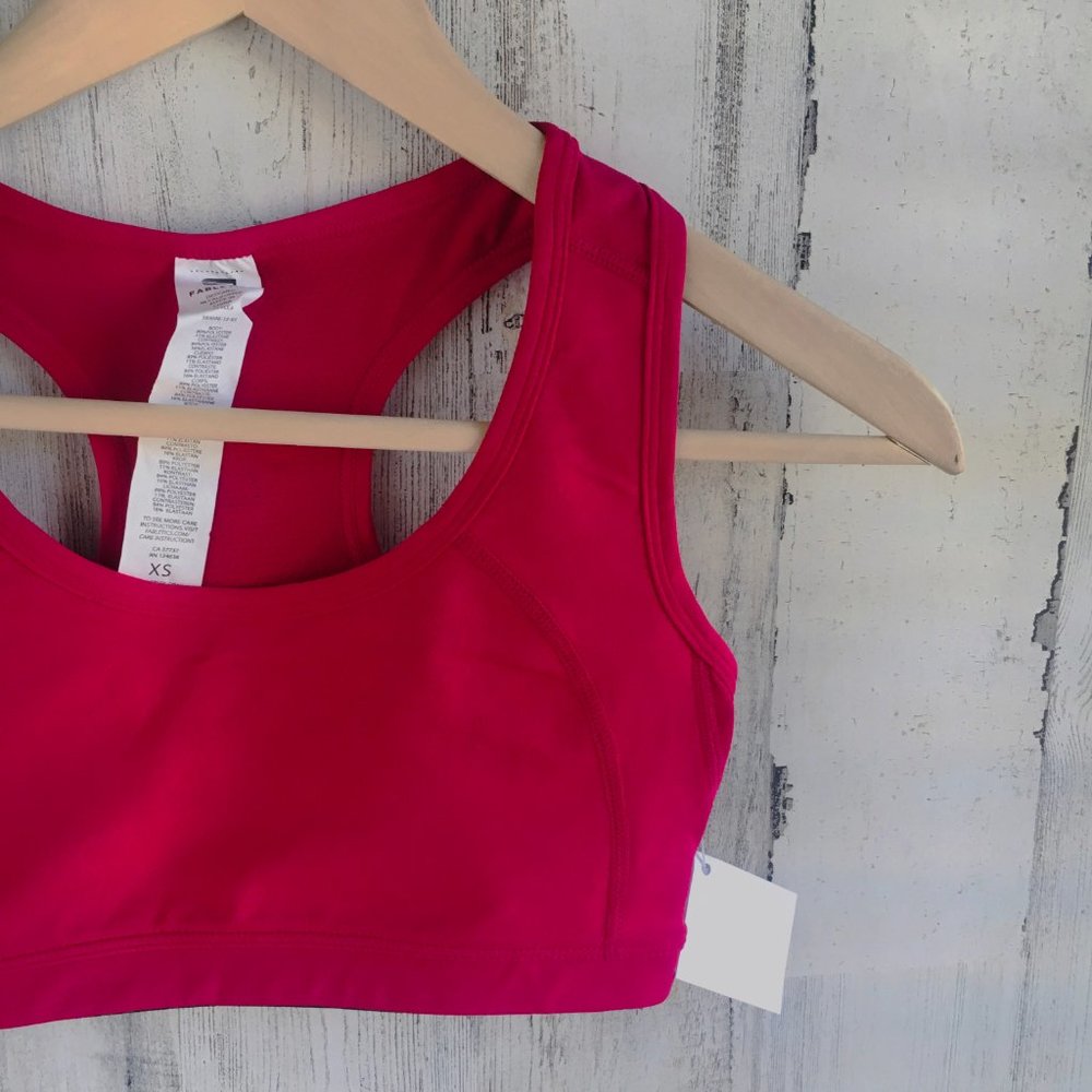 Fabletics Doon SportsBra Racerback Compression Red - Picture 3 of 6